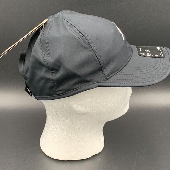 Nike Men's Air Jordan Dri-FIT Club Unstructured Curved Bill Cap Black Size S/M - Picture 9 of 12
